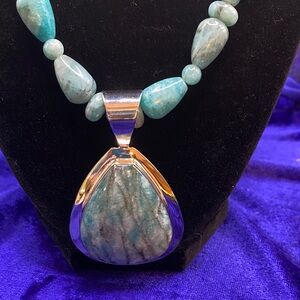Jay King Turquoise and Silver Necklace